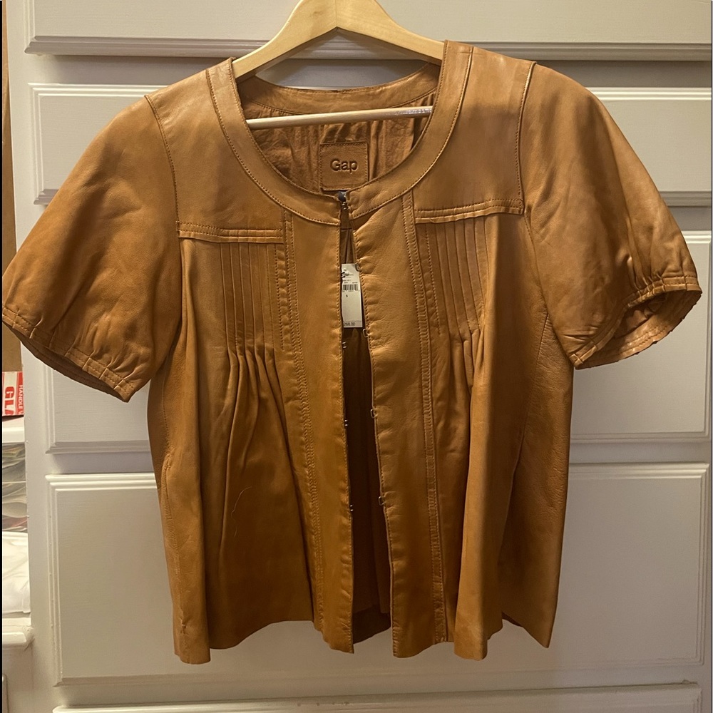 Gap Leather light jacket, NWT, S